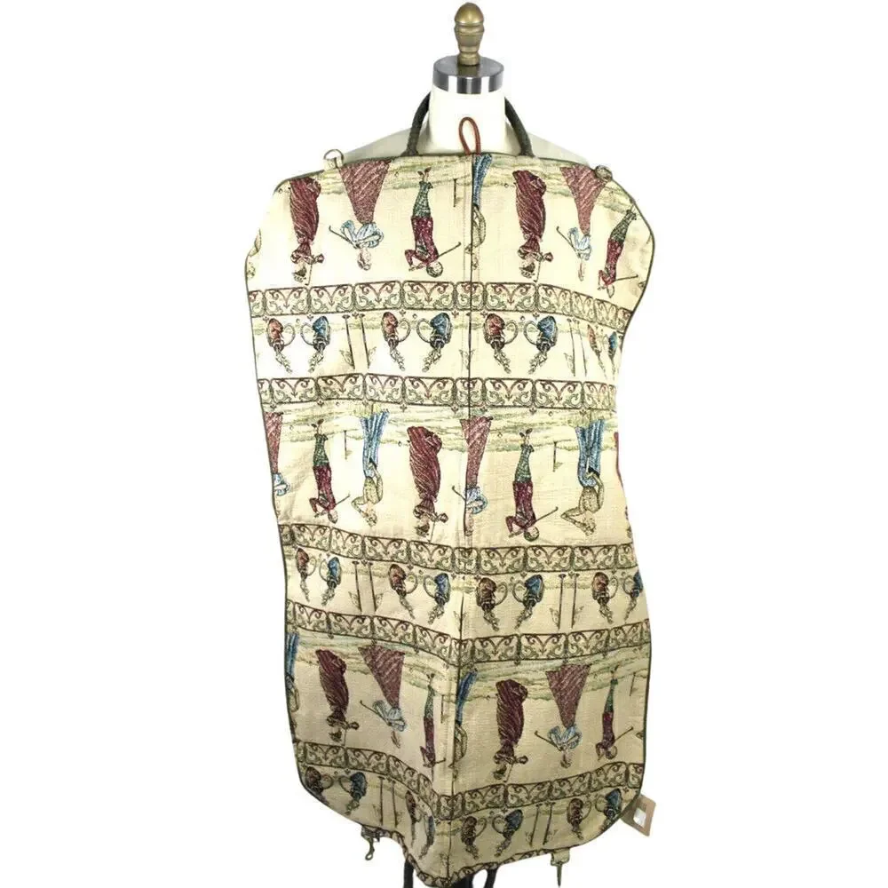 RETRO Red Setter Baggage Clothing Bag Travel Luggage Victorian Tapestry NWT 80s